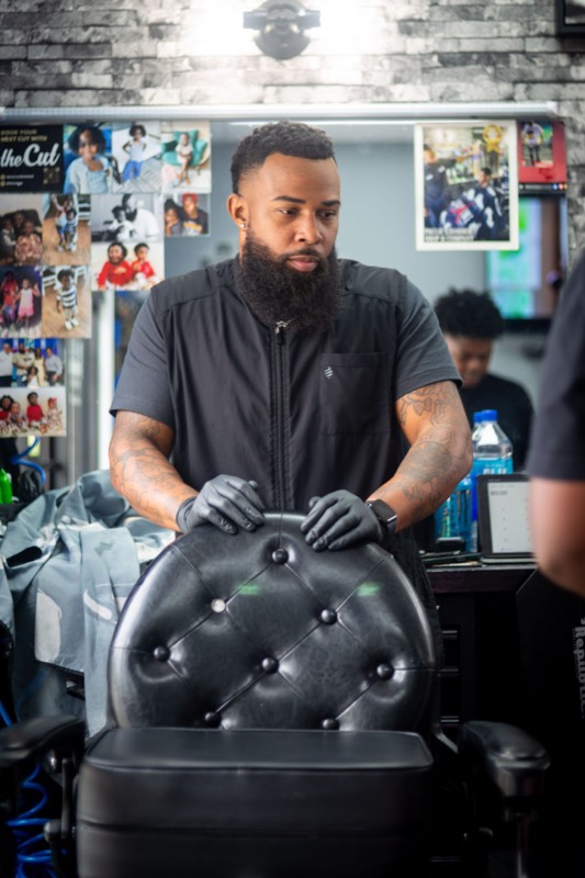 Anthony, barber at Paulie's Barber Shop