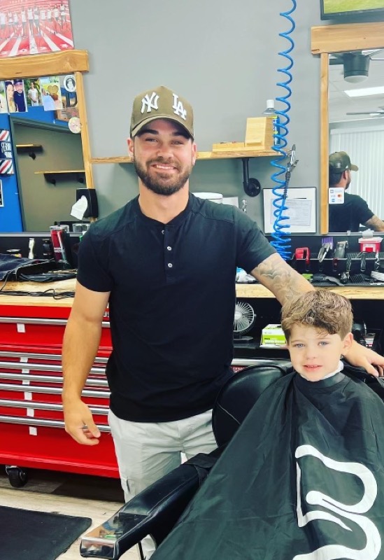 Noah, barber at Paulie's Barber Shop